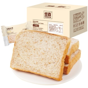悠森岩烧乳酪吐司切片面包早餐420g休闲食品糕点整箱口袋零食小吃