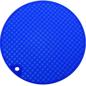 欧洲外贸7寸简洁耐高温硅胶圆锅垫隔热垫纵横条防滑餐垫Table Mat