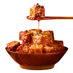 现货新县特产大别山特产田铺豆腐乳丁家豆腐乳自制麻辣美味下饭