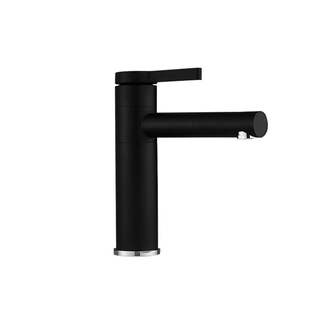 出口德国黑色冷热面盆抽拉水龙头拉伸可伸缩台下盆全铜黑色水龙头