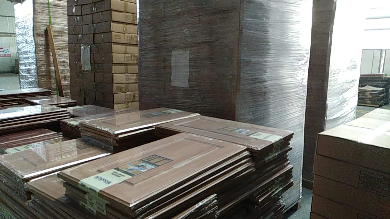 Classical Style Pvc Wrapped Kitchen Cabinet Door - Buy Country Style