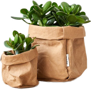 姜妍同款白色牛皮纸袋ins家居装饰撕不烂可水洗牛皮纸收纳袋