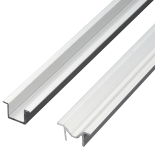 移门轨道滑轮衣柜门滑道滚轮滑道吊轨推拉门柜门铝合金下导轨滑轨