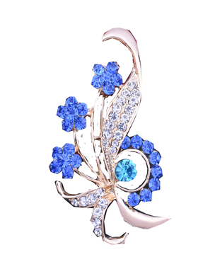 包邮花朵双c中式小香风简约水钻