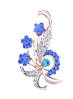 包邮花朵双c中式小香风简约水钻
