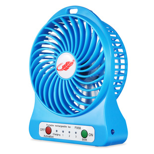 USB风扇迷你小电风扇可充电手持随身便携式学生宿舍床上共田办公室手拿锂电池小型桌面小电扇家用大风力