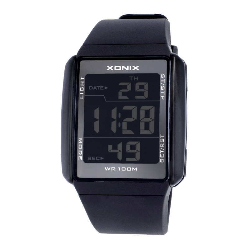 XONIX精准运动计时闹钟多功能数字式情侣防水防震学生电子表GEFJ