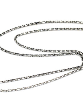 银项链 万字链 项练 简装！易于搭配925泰银项链男女可