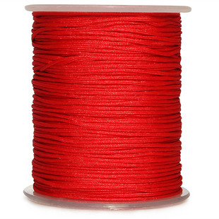 多色珠宝线佛珠线串珠绳细玉线红线编织线无弹力红中国结流苏线