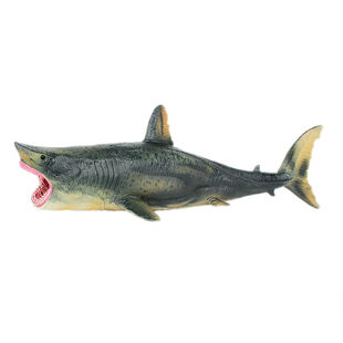 仿真鲨鱼玩具套装海洋动物模型大白鲨锤头鲨蓝鲨儿童男圣诞节礼物