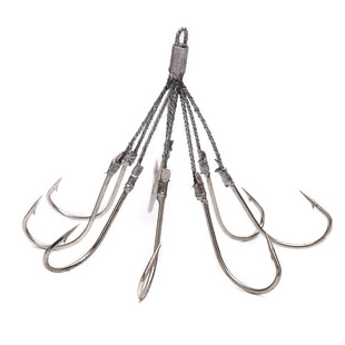 钢丝锚钩四爪五爪六爪八爪钩带铅带倒刺超大锚钩带铅砣矛钩挂鱼钩