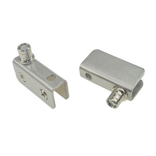 不锈钢玻璃柜门合页上下转轴玻璃铰链单门双门磁碰酒柜门合页磁吸