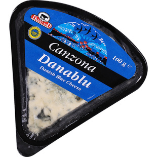 丹麦进口欧柏蓝纹臭奶酪即食蓝波芝士奶酪cheese蓝纹三角乳酪100g