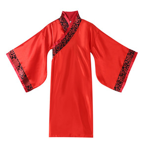 儿童古装汉服秦汉三国大臣朝服官服太子服装男幼儿国学书童演出服