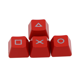 黑色ABS方向键红色上下左右机械键盘个性透光键帽 r1高度 psp键帽