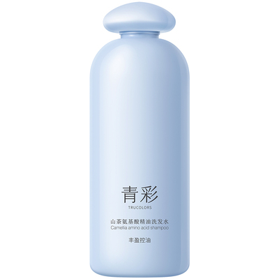青彩山茶氨基酸控油洗发水去屑顺滑丰盈蓬松精油洗发露温和去油