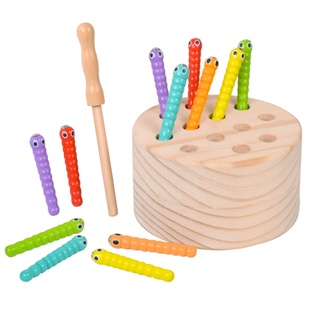 1一2岁宝宝精细动作抓虫子玩具儿童早教磁性钓鱼游戏3开发益智力