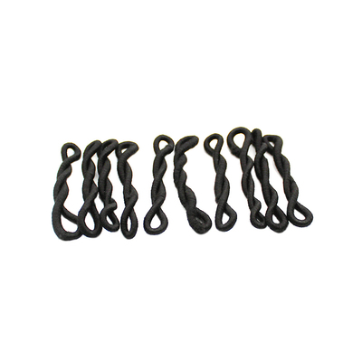 留芳高弹力耐用黑色加粗不伤发绳