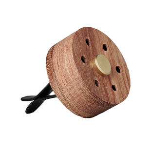 逗木新款车用精油香薰净化器装饰除味含火山石出风口夹车载扩香器