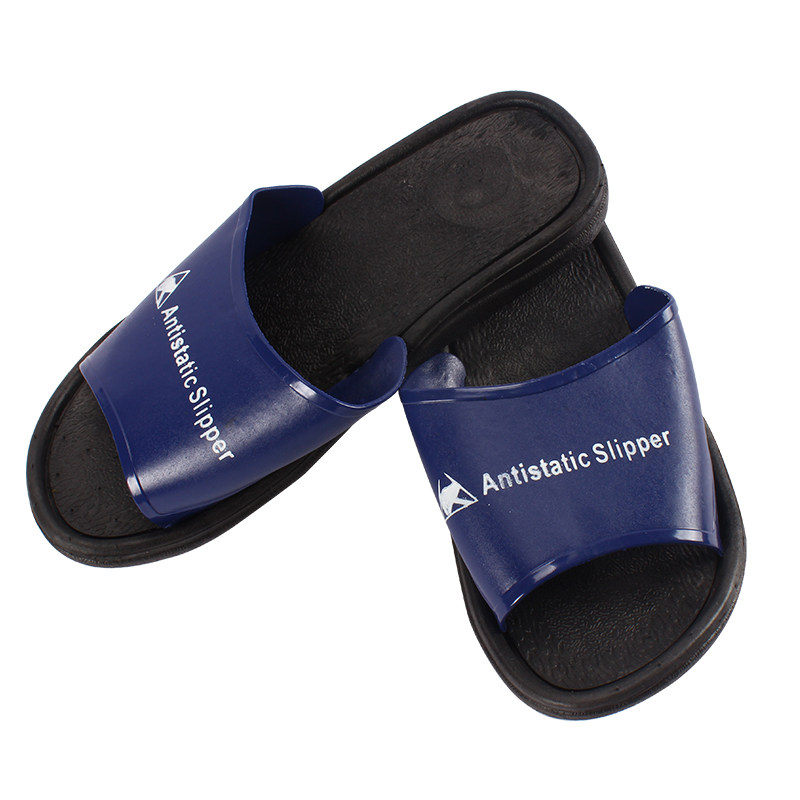 闽鑫圆防静电拖鞋无尘净化居家办公室电子厂工作拖鞋蓝色PVC鞋
