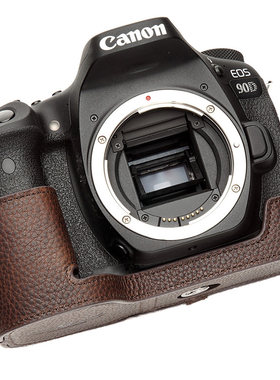 台湾90D手柄手工牛皮相机包