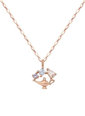 现货阿拉丁神@灯项链手链生日礼物迪*尼联名圣诞恋人纯银锁骨链