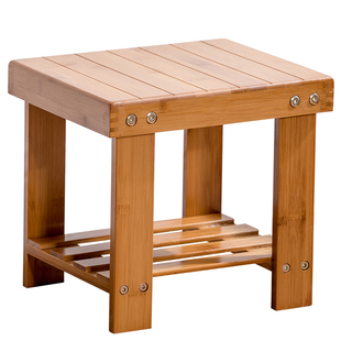 小板凳方凳圆凳靠背椅小竹凳子矮凳儿童餐椅家用客厅茶几凳洗衣凳