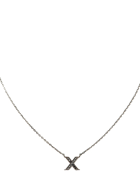 黑白锆石衍生品锁骨链