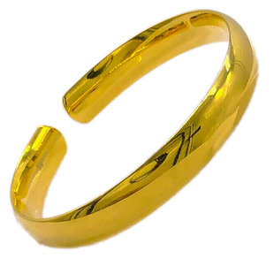 沙金手镯 久不掉色越南正品999镀金仿真黄金纯金色金镯子24k首饰