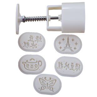 做点心冰皮月饼绿豆糕的手工按压印花模具家用立体手压式不粘50g