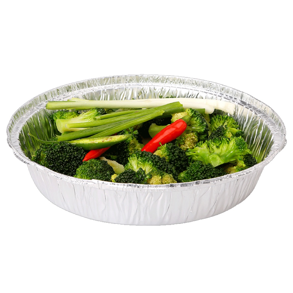 锡纸盒圆形 蛋挞杯烤鸡蛋锡纸碗煲仔饭花甲粉打包盒家用烘焙125只