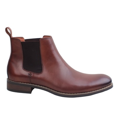 英伦真皮高帮靴欧美商务切尔西靴