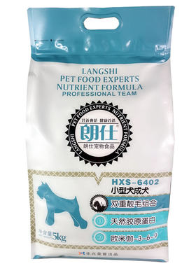 朗仕狗粮5kg泰迪博美美毛比熊