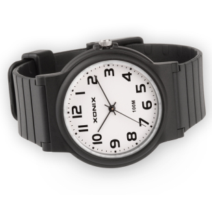 XONIX精准小黑表男女情侣同款网红经典石英指针防水简约学生手表