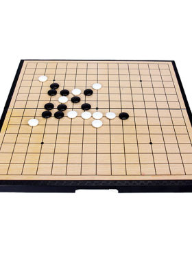 包邮亚克力大号中号小折叠磁性五子棋套装15路13路训练围棋五连棋