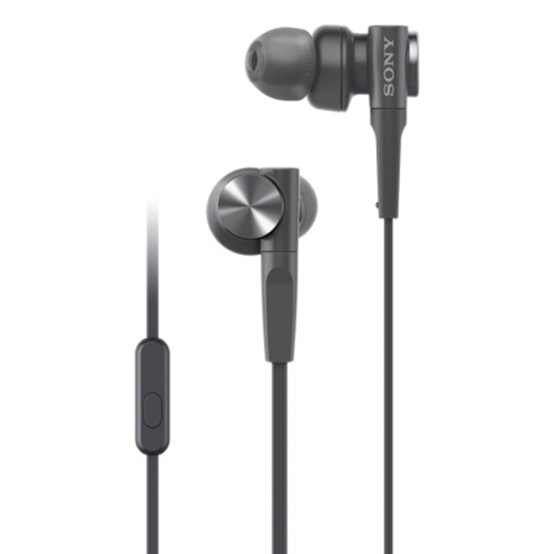 低音增强MDR-XB75AP/XB55入耳式耳机重低音手机通话线控带麦耳塞