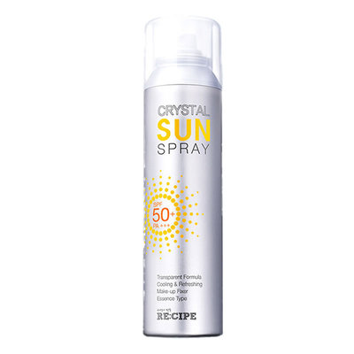 韩国正品玥之秘recipe水晶防晒喷雾大瓶便携旅行防紫外线女防晒霜