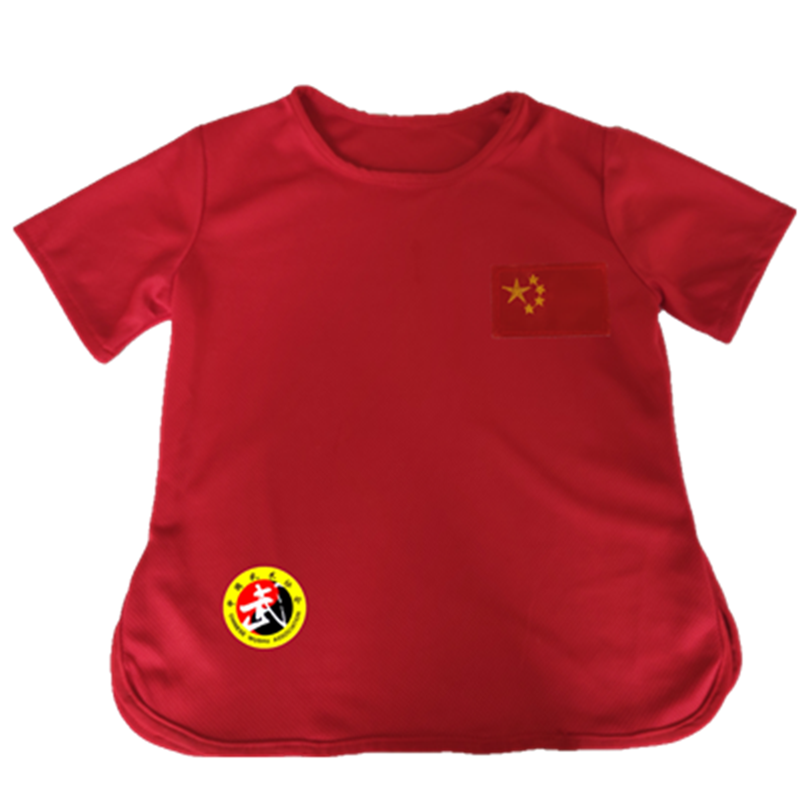 儿童吸汗速干武术服装夏季跆拳道练功武馆训练短袖太极功夫表演服