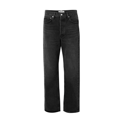 THELITT kendall同款 Hi N高腰紧身弹力刺绣印花牛仔裤女显瘦小脚