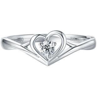 DRBELIEVE系列冬日浪漫求婚钻戒钻石婚戒女群镶铂金钻戒WJ0062