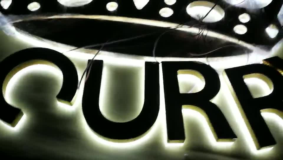 Ce Led Backlight 3d Logo Acrylic Channel English Number Led Letter Sign