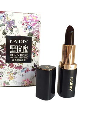黑玫瑰温变3色黑口红持久不沾杯