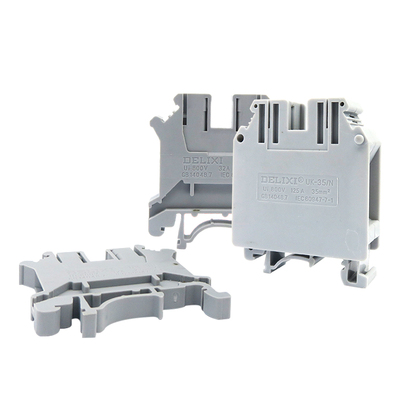 DELIXI德力西接线端子板全铜阻燃UK-2.5 6 16 35 50N UKK5 URTK/S