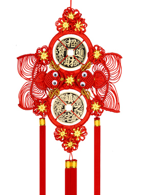 保真铜钱中国结挂件镇宅之宝新居