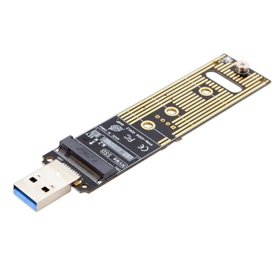 U盘式转接卡USB 3.0转M-key M.2 NGFF NVME SSD固态硬盘盒JMS583