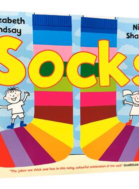英文原版进口Socks袜子Nick Sharratt代表作 3-6岁幼儿英语启蒙认知趣味绘本亲子互动阅读早教书锻炼培养孩子想象力平装大开本