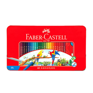 德国辉柏嘉48色水溶彩铅60铁盒72色水溶性彩色铅笔手绘水彩色铅笔