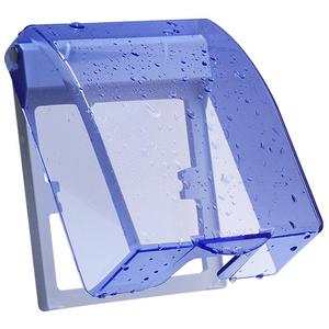 德力西防水盒86型开关面板保护盖卫生间浴室塑料防溅盒插座防水罩