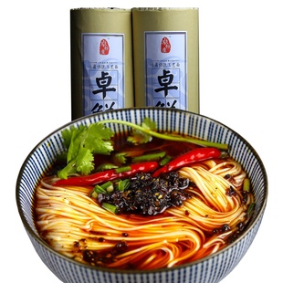 卓鲜生手工 挂面1000克*2把4斤古蔺包邮 四川特产宽面细面干面条