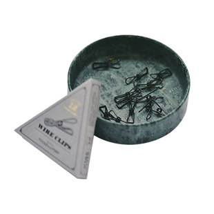 进口Tools To Liveby复古黑色燕尾夹礼拜手账夹子带纸壳 整盒